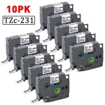 라벨프린터 휴대용 무선 메이커 ps100e 산업용 링 기계 형제 p-터치 러 tze231 테이프와 유사, 10pk tze-231, DKK