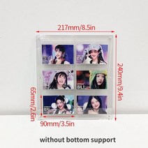 아이브포카 앨범 인형 케이팝 사진 카드 홀더 아크릴 프레임 마그네틱 CD 아이돌 디스플레이 스탠드 룸 장식, [01] as picture show, [09] S9 without support