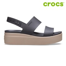 크록스 크록스 브루클린 로우 웨지 여성 샌들 206453-07H