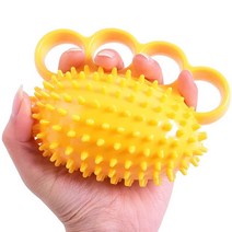 손 그립 Tpr 공 손가락 연습 Hemiplegia 운동 근육 힘 고무 재활 훈련 그리퍼 손가락 손 그립 발, Yellow