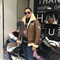 항공점퍼 B-3 올인원 가죽 재킷 남성 A1 파일럿 지퍼 항공 재킷 비행 B3 공군