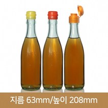 유리병 청참기름300ml, 빨강반 노랑반, 1개