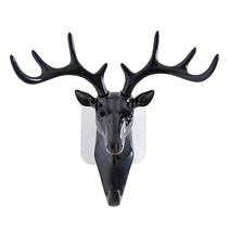 벽 교수형 키 행거 후크 접착 코트 후크 동물 디스플레이 랙 옷 키 벽에 매달려 스토리지 뿔 옷걸이, Plastic A