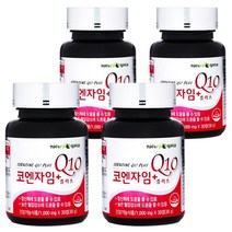 타이거아울렛 코엔자임Q10 플러스 30정 x 4병 약 4개월분 코엔자임큐텐 큐10 코큐텐 항산화제 높은 혈압 감소 도움 낮추는 항산화에 좋은 Coq10, 단품, 단품