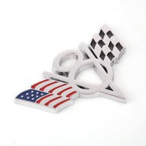 외제차로고 3D Metal V8 US Flag Moto 자동차 스티커 로고 엠블럼 배지 스타일링 피아트 Bmw 포드 라다 아우디 오펠 스코다 도요타 볼보, [01] 1
