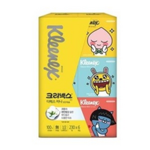 유한킴벌리 크리넥스 230매 (6개) [1팩] 먼지없는 각티슈 곽티슈 천연펄프 사각티슈 비염티슈