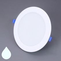 포커스 방습 LED 다운라이트 6인치 15w 매입등 욕실등, 주백색(아이보리빛)