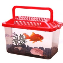 Portable Mini Aquarium Fish Tank Pet Breeding Square Box for Reptile Transport Hamster Breeding and