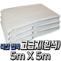 한국조달산업 PVC 타포린 바람 막이 방수 천막 옥상 천막천 천막사 캠핑, 천막 고급지(흰색) : 5m X 5m, 1개