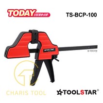 툴스타 바 클램프 TS-BCP-100 4인치 바이스 고정 퀵바 퀵클램프 목공용 DIY 강력한 그립 TOOLSTAR 카리스툴