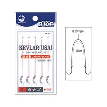 백경 BK-612 케브라 2본 다나고 붕어 묶음바늘, 6호