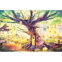고난이도 성인 퍼즐 3000피스 풍경 에펠탑 만화 애니메이션 그림 집순이 취미, W, 단일옵션개