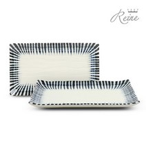 헨느 센단도쿠사 생선접시 중 2P / 직사각접시