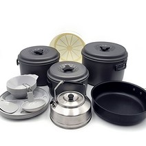 국산 코펠세트 8인용 주전자 캠핑 냄비세트 차박 식기