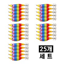 왕눈이 프리미엄 고급형 에기 두족류낚시 쭈꾸미 갑오징어, 색동
