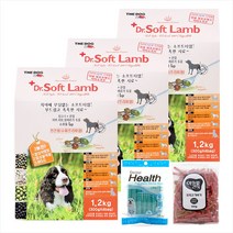 더독 닥터소프트 말랑한 소프트 사료 + 사은품, (1+1+1)램 전견 1.2kg + 네코캔