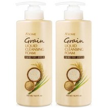 에이썸 곡물 폼클렌징 대용량 500mlX2개 클렌징폼, 2개, 500ml