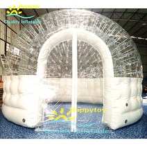 방수 캠핑 텐트 분명 풍선 풍선 텐트풍선 이글루 캠핑 돔 텐트, 5 meters diameter, WHITE+3 meters diameter