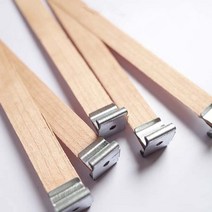 캔들심지 양초 나무 세트 10 조각 Sustainer 탭과 나무 Wicks DIY 촛불에 대 한 자연 심지 코어 공예 만들, 02 8 x 50mm