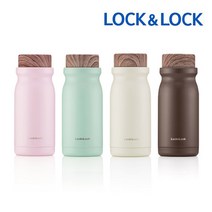 각인+포장무료 락앤락 밀키 밀폐 텀블러 300ml 레이저 각인 이니셜 선물 포장 추천, 아이보리