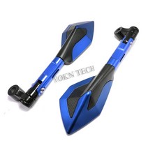 오토바이 백미러 액세서리 스즈키 산적 600 GSX-S750 GSF 혼다 PCX 야마하 FJR 1300 레이서, 03 Blue