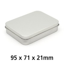 S007 화영제관 은색 흰색 사각틴케이스