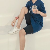 레이디플러스 2530-신스 5부 빅사이즈 래쉬가드 쿨 레깅스