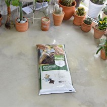 가정용 베란다 대형화분 테라스 영양흙 40L 흙고르기