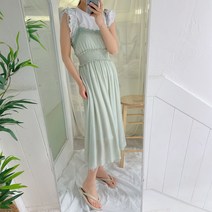 레이스 스모크 뷔스티에 원피스