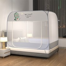 몽골게르텐트 대형 Yurt-모기장 무료 설치 접이식 360 전체 패키지 집 침실 캐노피 텐트 가정용 직물, 01 001_01 1.2x2.0m