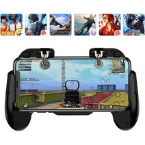 휴대 전화 PUBG 게임 컨트롤러 L1R1 촬영 및 목표 트리거 조이스틱 인체 공학적 게임 패드 PUBG 모바일 /, 1