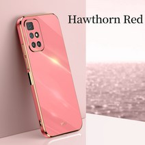 HA Redmi 10 케이스 패션 도금에 대 한 광택 슬림 부드러운 실리콘 고무 뒷면 커버 전화 Xiaomi Redmi10 BG