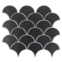 [레그노] LEAF BLACK 88*95 모자이크타일, LE-03
