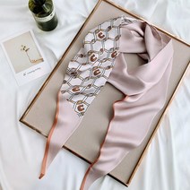 리본여신상 지그재그 슬림스카프 여성장식 멀티스카프