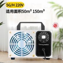 가정 자동차 오존 발생기 냄새 제거 탈취 살균기 USB 충전식 소형 음이온 공기 정화 청정, 220v5g(적용면적 50m²150m㎥)개
