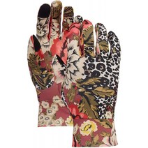Burton (버튼) 스노우 보드 장갑 남성 TOUCH SCREEN LINER 2019 - 20 년 모델 S ~ M 사이즈 CHEETAH FLOR