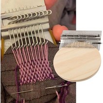 미니직조기 위빙 직조틀 양말목 베틀 수편기 위빙틀 14/28 핀 Speedweve DIY 의류 봉제 작은 Loom 멘더 Dar, 01 10 Pin