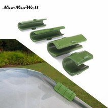 10pcs 온실 프레임 파이프 튜브 필름 클립 클램프 정원 그늘 그물 필름 그늘막 용품, 8mm, 01 8mm