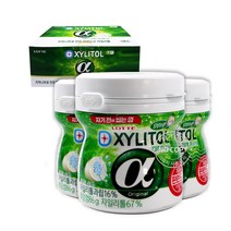 자일리톨껌 운전 공부 졸릴때 XYLITOL 알파용기 86g 자일리톨 간식 6입 자일리톨 핀란드자일리톨 씹는칫솔, 단품, 단품