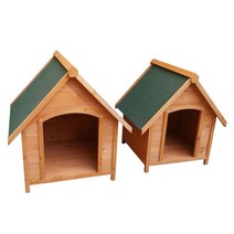 개집 원목 대형견집 시골 실외 강아지집 중형견 실외, 그레이 대형(문없음)