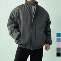 봉제라인없는 남자 숏패딩 오버핏 점퍼 숏푸퍼