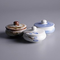 뚜껑 도자기종지(백자 분청 청화), 선택3. 청화
