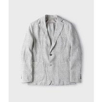 PANICALE 체크 워시드 리넨 재킷 [2COLOR]