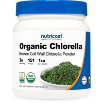 뉴트리코스트 클로렐라 브로큰 셀 월 파우더 글루텐 프리, 1개, 454g