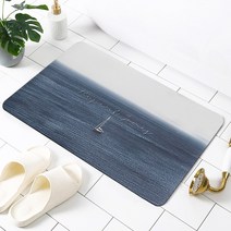 욕실입구흡수매트 화장실 손세정대 속건 발매트 규조토입구매트 화장실 미끄럼방지매트, 해양 범선, 39*60cm
