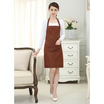 솔리드 컬러 웨이터 앞치마 주방 앞치마 숍 아트 워크 앞치마 60*70CM 다기능 닦을 수 있는 방수 오일 프루프 1 피스, 커피