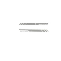 KJAUTOMAX-닷지 듀랑고 레드 실버 골든 화이트 데칼 스티커 비닐 사이드 스트라이프 키트 5 가지 색상, 05 은