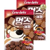 라이브잇 제로랩스 강아지용 시리얼 멍스 100g, 캐롭 맛, 6개