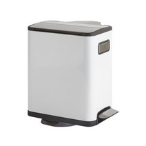 에코 양날개 페달휴지통 20L_화이트, 에코-양날개페달휴지통WH 20L, 1개, 화이트