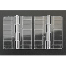 아크릴 경첩 대형 2개 플라스틱 옷장 유리 서랍 도어